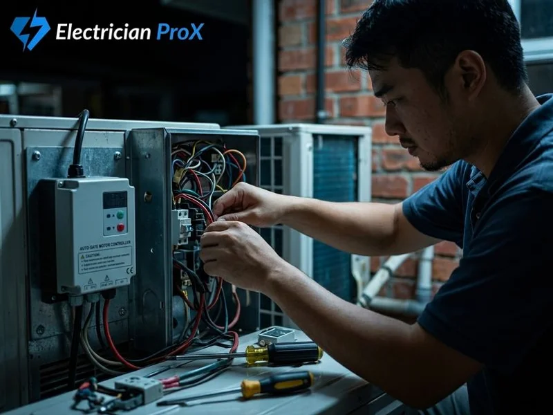 Aircon & Auto Gate Wiring project 1